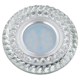 Светильник декоративный Luciole DLS-L132 GU5.3 CHROME/CLEAR GU5.3 встраив. доп. светодиод. подсветка