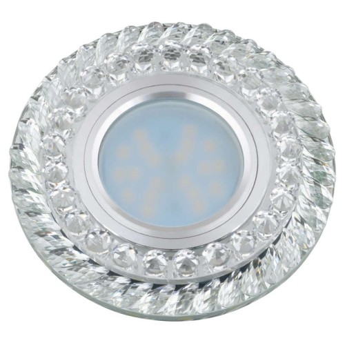 Светильник декоративный Luciole DLS-L132 GU5.3 CHROME/CLEAR GU5.3 встраив. доп. светодиод. подсветка
