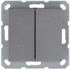 Выключатель для жалюзи 2-кл. 10А IP20 механизм алюм. Jasmart G3028S