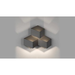 Бра декоративное PALMIRAGW-1101-3-6-BL-WW 6Вт 3000К IP20 черн. DesignLed 00-00002385