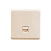 Розетка компьютерная 1-м СП Этюд RJ45 кат.5E крем. SE KOMC-001K