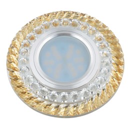 Светильник декоративный Luciole DLS-L132 GU5.3 CHROME/GOLD GU5.3 встраив. доп. светодиод. подсветка