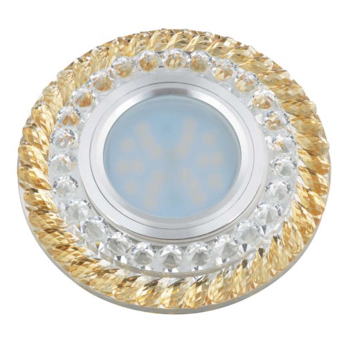 Светильник декоративный Luciole DLS-L132 GU5.3 CHROME/GOLD GU5.3 встраив. доп. светодиод. подсветка