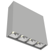 Светильник светодиодный DL-Box Reflect Multi 1х4 10Вт 3000К 150х40х150 накладной 24град. RAL7045 сер