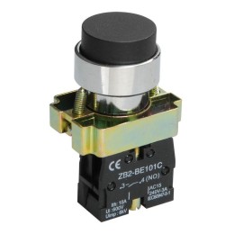 Кнопка LAY5-BL21 1НО без подсветки черн. KARAT IEK BBT70-BL-K02