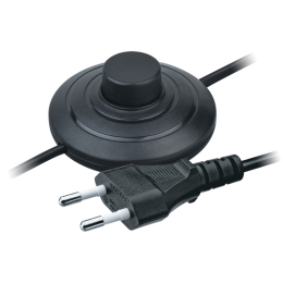 Шнур 61 601 NPS-FS01-170-2х0.5-BL 1.7м с выкл. черн. Navigator 61601