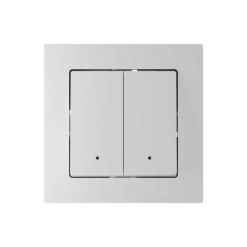 Выключатель 2-кл. AtlasDesign Smart 10А (сх. 5) L+N с подсветкой Zigbee механизм бел. SE ATN000153Z