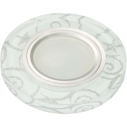 Светильник декоративный Luciole DLS-L202 GU5.3 CHROME/WHITE GU5.3 встраив. доп. светодиод. подсветка