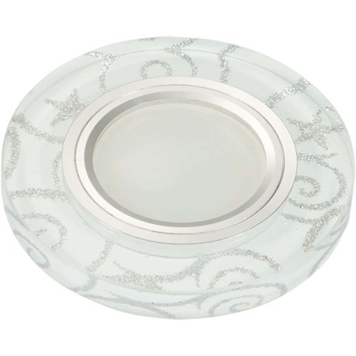 Светильник декоративный Luciole DLS-L202 GU5.3 CHROME/WHITE GU5.3 встраив. доп. светодиод. подсветка