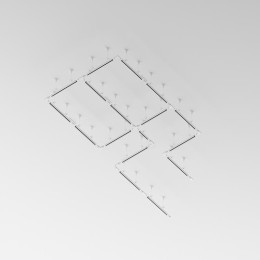 Шинопровод L2000 Trinity накладной/подвесной бел. Voltega TRX-VGL005-312W