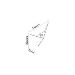 Бра декоративное TRIK GW-9103-3-BL-WW 3Вт 3000К IP20 черн. DesignLed 00-00002089