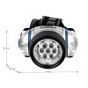 Фонарь налобный LED5310-7F3 7LED 3 режима 3хR03 (в компл.) металлик Camelion 7534