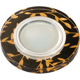 Светильник декоративный Luciole DLS-L204 GU5.3 CHROME/BLACK GU5.3 встраив. доп. светодиод. подсветка