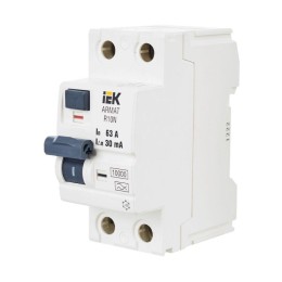 Выключатель дифференциального тока (УЗО) 2п 63А 30мА тип A ВДТ R10N ARMAT IEK AR-R10N-2-063A030