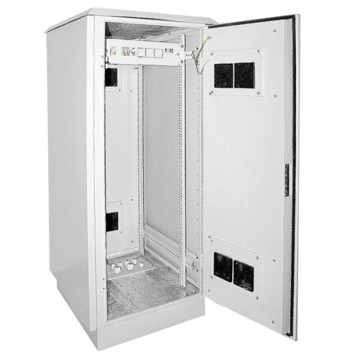Шкаф уличный 19дюйм 24U 720х860мм IP55 двустен. метал. передняя и задняя двери; сер. ITK LO35-24U78-