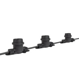 Гирлянда уличная "Белт-лайт" PBL-S40/L24+1.5 Black E27 IP65 24м 40ламп 1.5м шнур соедин. в линию max