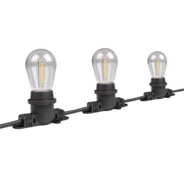 Гирлянда уличная "Белт-лайт" PBL-S40/L24+1.5 Black E27 IP65 24м 40ламп 1.5м шнур соедин. в линию max