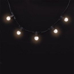 Гирлянда уличная "Белт-лайт" PBL-S40/L24+1.5 Black E27 IP65 24м 40ламп 1.5м шнур соедин. в линию max