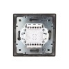 Выключатель промежуточный 1-кл. СП Mira 10А IP20 со вставкой черн. бархат LEZARD 701-4242-107