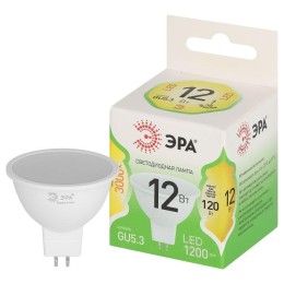Лампа светодиодная GREEN LINE MR16-12W-830-GU10 GL 12Вт софит 3000К свет тепл. GU10 Эра Б0067058