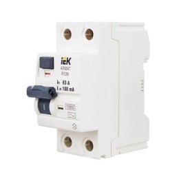 Выключатель дифференциального тока (УЗО) 2п 63А 100мА тип AC ВДТ R10N ARMAT IEK AR-R10N-2-063C100