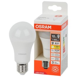 Лампа светодиодная LED Star 12Вт грушевидная 2700К E27 1055лм (замена 100Вт) OSRAM 4058075695290