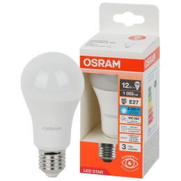 Лампа светодиодная LED Star 12Вт грушевидная 6500К E27 1055лм (замена 100Вт) OSRAM 4058075695351