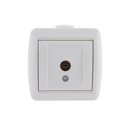 Розетка телевизионная оконечная TV ОП Nata бел. LEZARD 710-0200-130