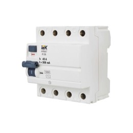 Выключатель дифференциального тока (УЗО) 4п 40А 300мА тип A ВДТ R10N ARMAT IEK AR-R10N-4-040A300