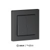 Выключатель 2-кл. AtlasDesign Smart 10А (сх. 5) L+N с подсветкой Zigbee механизм карбон SE ATN001053