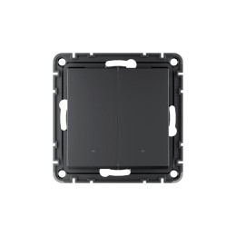 Выключатель 2-кл. AtlasDesign Smart 10А (сх. 5) L+N с подсветкой Zigbee механизм карбон SE ATN001053