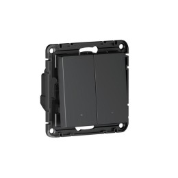 Выключатель 2-кл. AtlasDesign Smart 10А (сх. 5) L+N с подсветкой Zigbee механизм карбон SE ATN001053