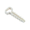 Дюбель-хомут PCD-F 06х12-45-100WH для плоского кабеля PA6.6 (уп.100шт) Jazzway 5054943