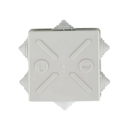 Коробка распаячная ОП 85х85х40 IP44 KM41235 (6 каб.ввод.) IEK UKO11-085-085-040-K41-44