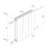 Радиатор биметал. PianoForte 500 new/Bianco Traffico-6 секц. RTPN50006 Royal Thermo НС-1176326