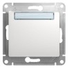 Механизм кнопки нажимной 1-кл. СП Glossa 10А IP20 (сх. 1) с табличкой бел. SchE GSL000119