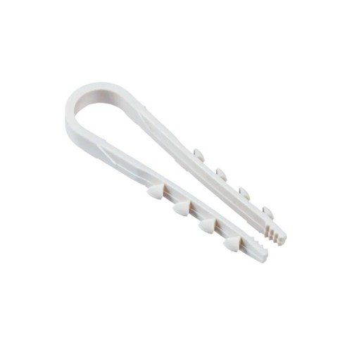 Дюбель-хомут PCD-R 05-10-45-100WH для круглого кабеля PA6.6 (уп.100шт) Jazzway 5054783