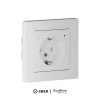 Розетка AtlasDesign Smart 16А L+N с заземл. защ. шторки Zigbee механизм бел. SE ATN000145Z
