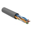 Кабель витая пара U/UTP кат.6 4х2х23AWG PVC сер. (уп.305м) РФ/Т ITK LC1-C604-111-T-R