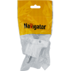 Вилка угловая 61 362 NCA-PL04-16A-E-WH с заземл. бел. Navigator 61362