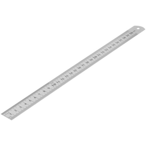 Линейка нержавеющая 300х28мм FIT 19003
