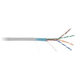 Кабель F/UTP кат.5E (класс D) 4 пары 100МГц ОЖ BC чистая медь внутр. PVC нг(В) сер. (уп.305м) NETLAN