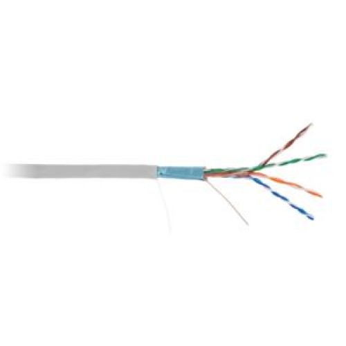 Кабель F/UTP кат.5E (класс D) 4 пары 100МГц ОЖ BC чистая медь внутр. PVC нг(В) сер. (уп.305м) NETLAN