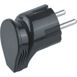 Вилка угловая 61 363 NCA-PL04-16A-E-BL с заземл. черн. Navigator 61363