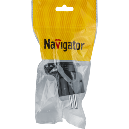 Вилка угловая 61 363 NCA-PL04-16A-E-BL с заземл. черн. Navigator 61363