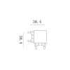 Коннектор системы CN-SLIM-WH-L SLIM бел. SWG PRO 00-00022073