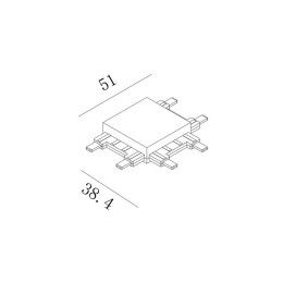 Коннектор системы CN-SLIM-BL-T SLIM черн. SWG PRO 00-00022074