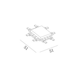 Коннектор системы CN-SLIM-BL-X SLIM черн. SWG PRO 00-00022070