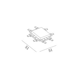 Коннектор системы CN-SLIM-BL-X SLIM черн. SWG PRO 00-00022071