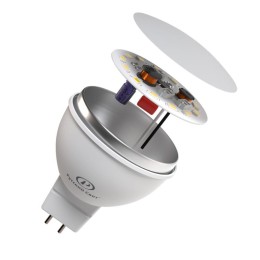 Лампа светодиодная RS GU5.3 7W 220-240V 2700К 7Вт 560лм Ra 90 рефлектор Русский Свет 15011345072